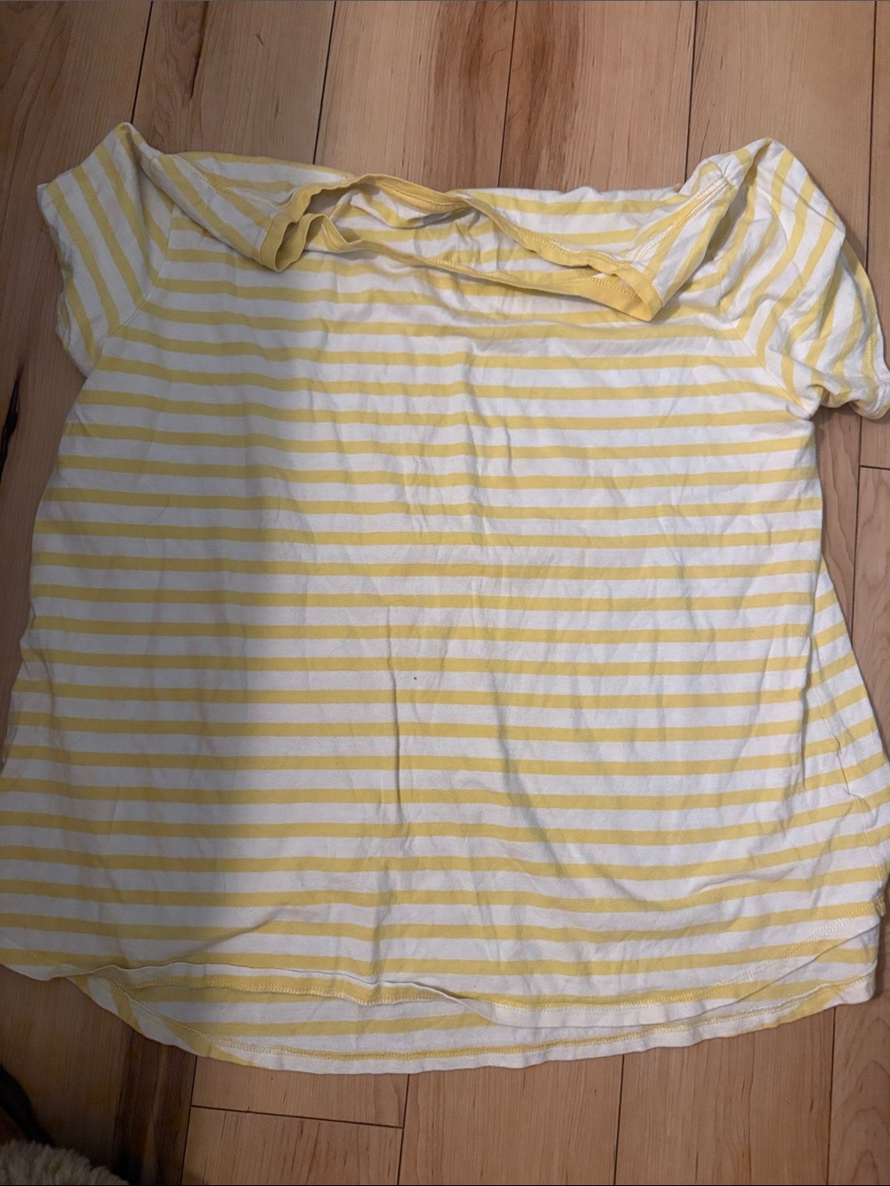 Old navy Yellow and White Striped Tee